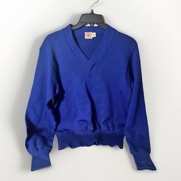 Lowe & Campbell VARSITY SWEATER- High School Blank M-Size 38 Rare Early 40s 50s - Picture 1 of 8